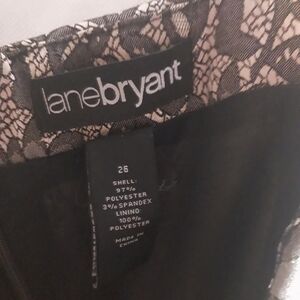 Lane Bryant Black Lace Skirt